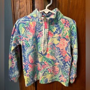 Lilly Pulitzer Size 4-5T Quarter Zip Mermaid Shirt